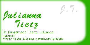 julianna tietz business card